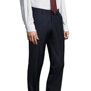 Oliver Wicks NAVY BLUE PICK & PICK DRESS PANTS Men's 28 waist